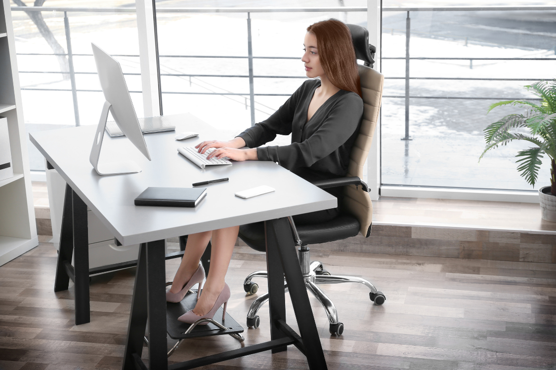 women sitting in an office desk